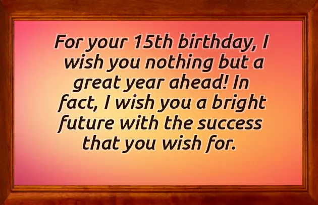 Happy 15Th Birthday Son Poem