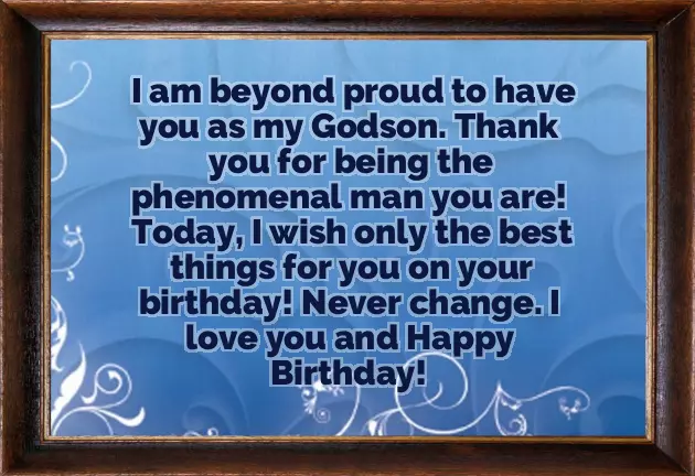 Birthday Wishes To A Godson