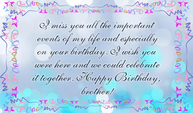Birthday Wishes For Brother From Sister In English Birthday Wishes For Brother From Sister In English