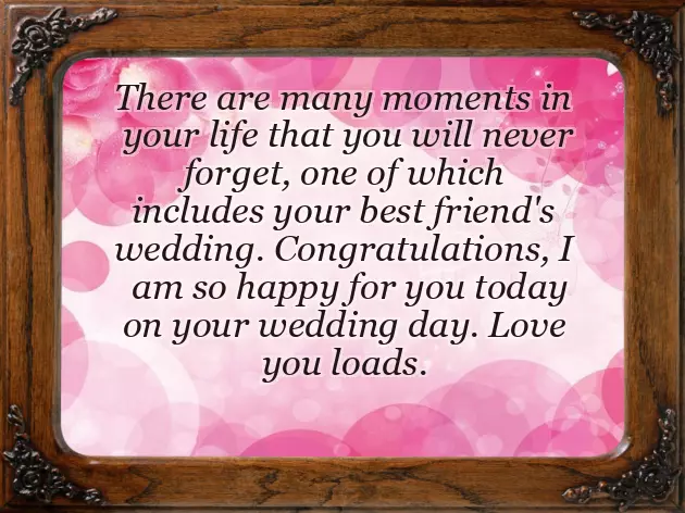 Happy Married Life To Friend