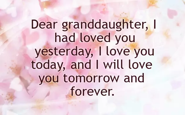 Grandparents Wishes For Granddaughter