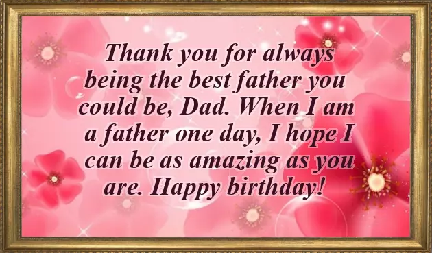 Happy Birthday Text For Father