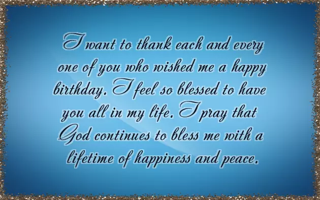 Thank You Guys For Wishing Me A Happy Birthday