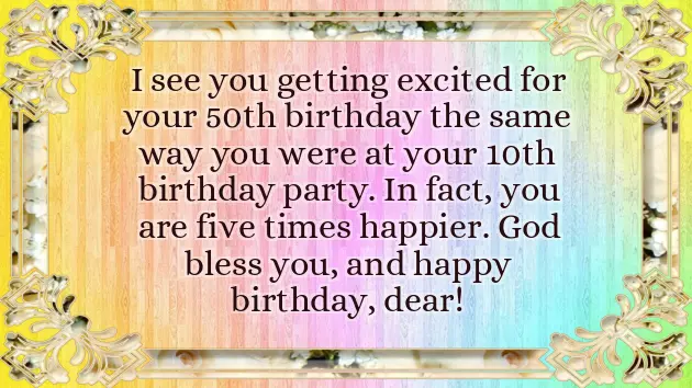 Congratulations On 50Th Birthday