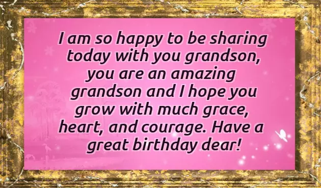 My Grandson Birthday Wishes
