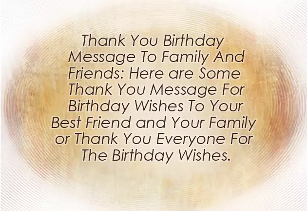Birthday Thanking Wishes For Friends