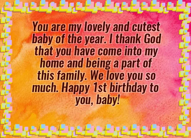 Happy Birthday Wishes For Girl Baby