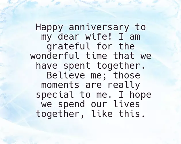First Marriage Anniversary Status