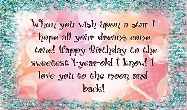 Birthday Wishes For Baby Girl 1 Year