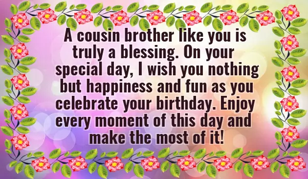 Best Happy Birthday Wishes For Cousin Brother Best Happy Birthday Wishes For Cousin Brother