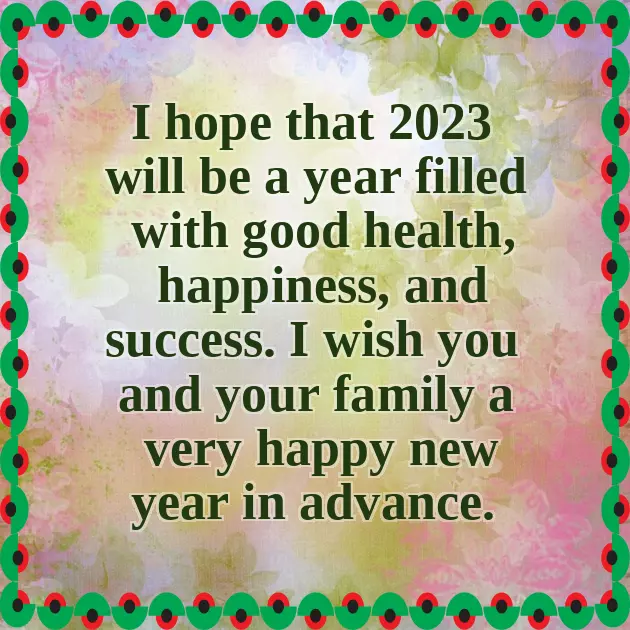 Happy New Year Wish In Advance Happy New Year Wish In Advance