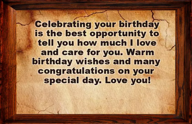 Gf Bday Wish Msg