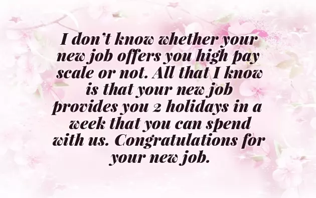 Congratulations On Selection For Job