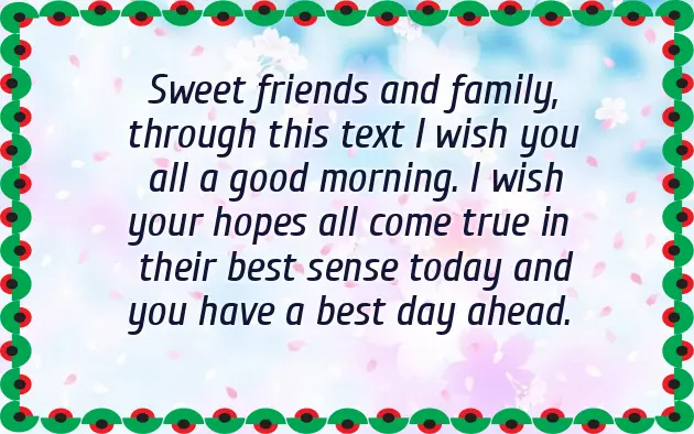 Good Morning For Family