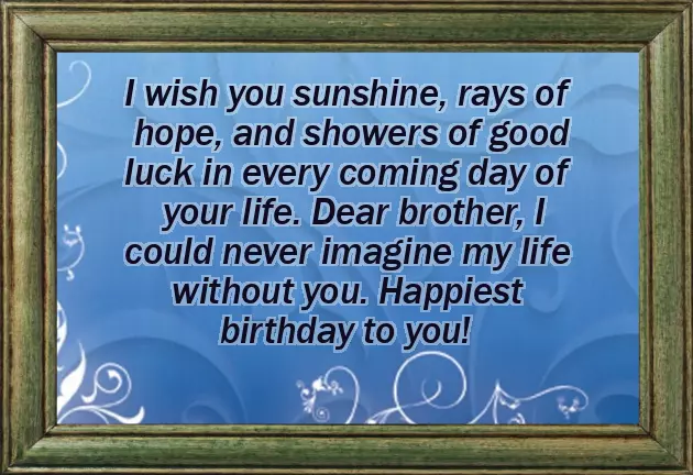 Happy Birthday Wishes For The Best Brother