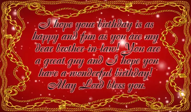 Wishes For Birthday Brother In Law