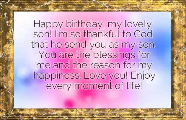 Birthday Wish To Son From Mom And Dad