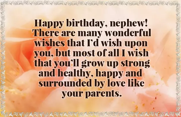 Happy Birthday To My Handsome Nephew