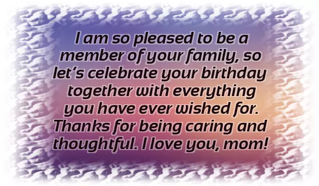 Congratulations To New Mother In Law