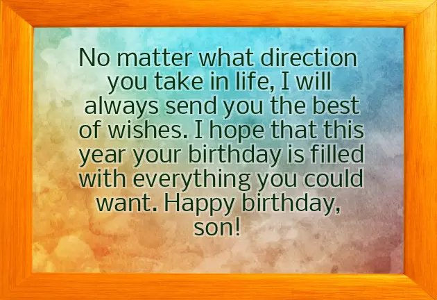 Birthday Wishes To A Son From His Mother