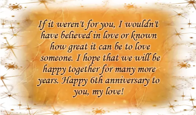 6Th Anniversary Message 6Th Anniversary Message