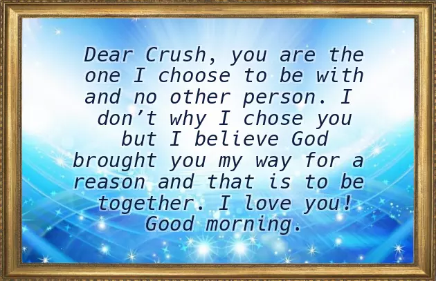 Good Morning Messages For Crush