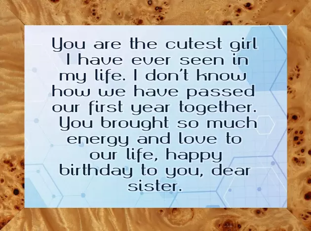 Happy Birthday Wishes To A Younger Sister