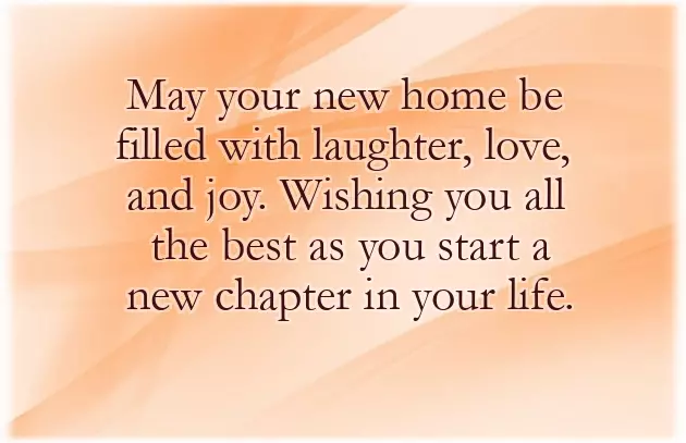 Wishing You All The Best In Your New Home