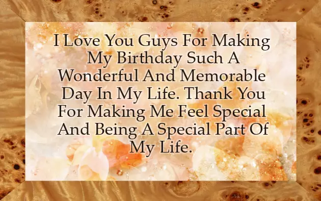 Birthday Thanking Wishes For Friends