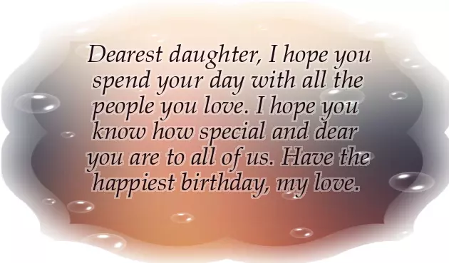 Happy Birthday Wishes To Our Daughter