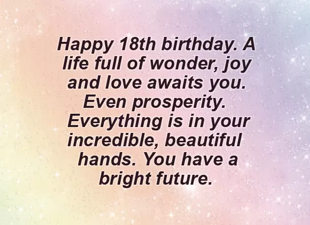 Birthday Wishes For Granddaughter Turning 18