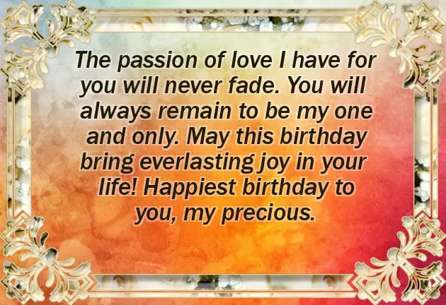 Birthday Greetings To My Love