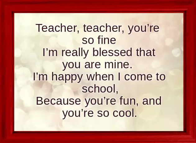 Gratitude Poems For Teachers