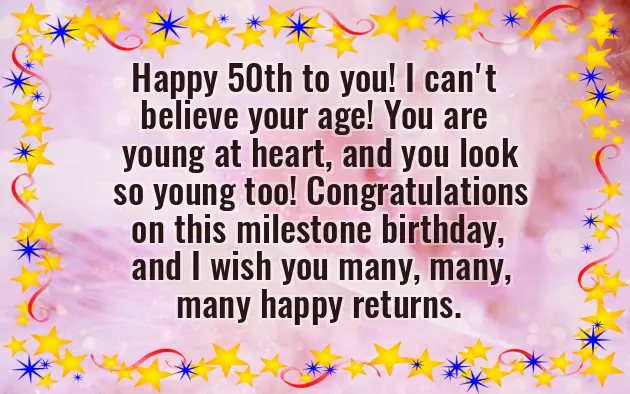 Happy 50Th Beautiful Lady