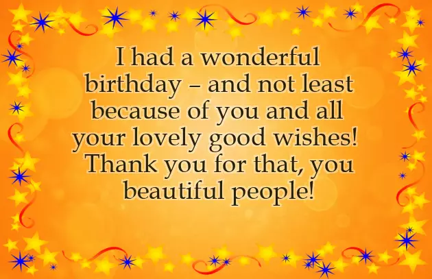 Thank You Friends For Wishing Me On My Birthday