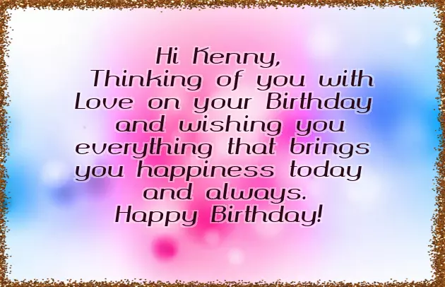 Happy Birthday Kenny