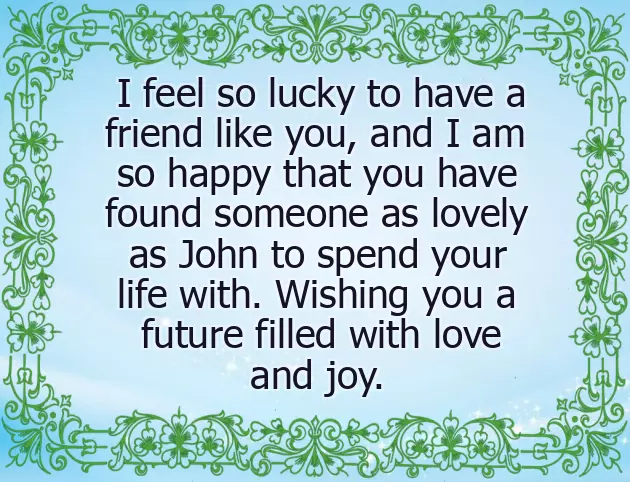 Congratulations For Wedding To Friend