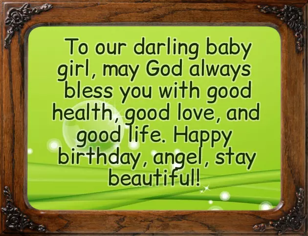 Birthday Greetings For Baby Daughter Birthday Greetings For Baby Daughter
