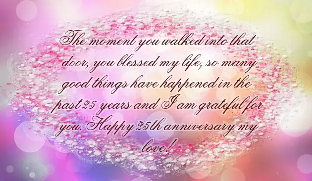 Silver Marriage Anniversary Wishes