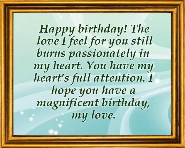 Happy Birthday Letter To Lover