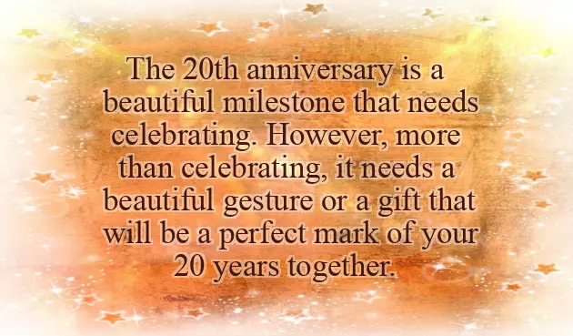 20 Year Anniversary Ideas 20 Year Anniversary Ideas