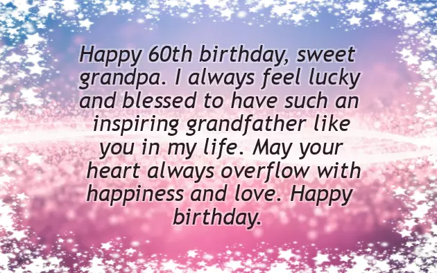 Birthday Greeting To Grandfather