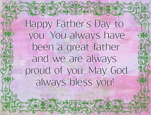 Religious Fathers Day Greetings Religious Fathers Day Greetings