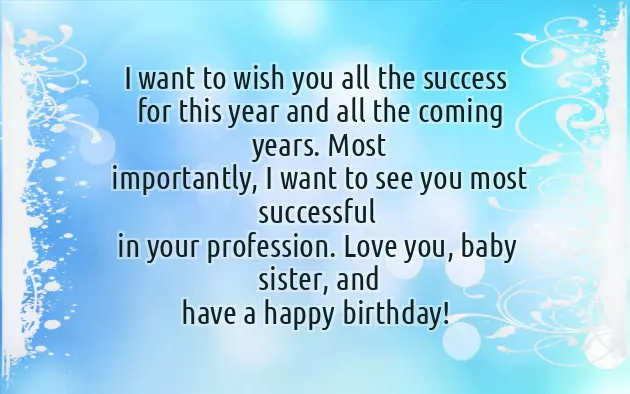 Words To My Sister In Her Birthday