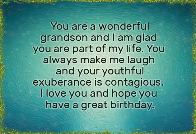 4 Year Old Grandson Birthday Wishes