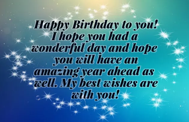 My Best Wishes Are With You