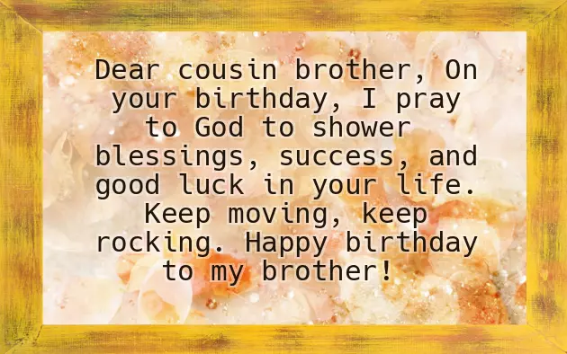 Best Wishes For Brother Birthday