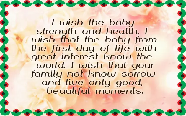 Baby Born Congratulations Message
