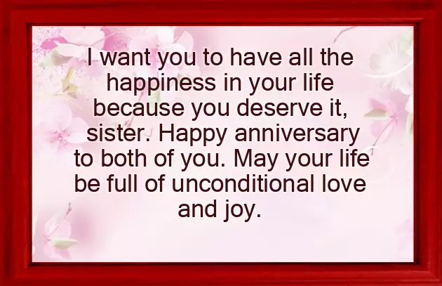 My Sister Wedding Anniversary Wishes