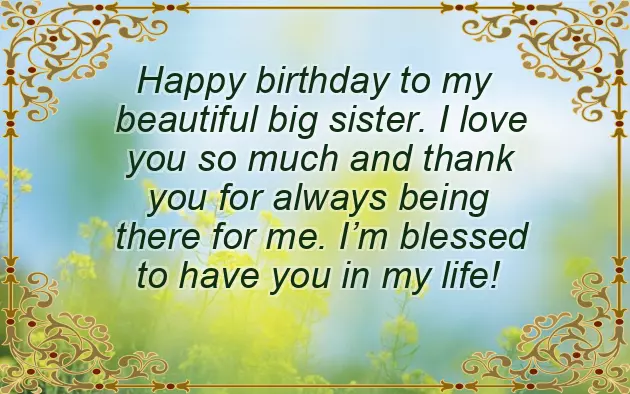 Happy Birthday Big Sister Gif